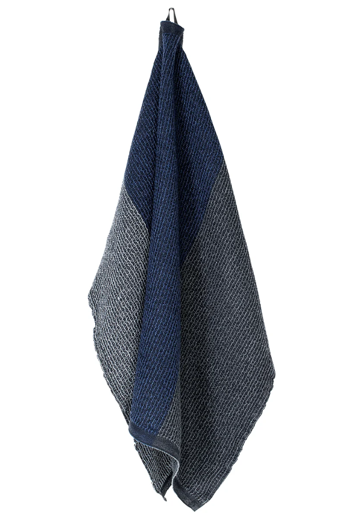 [SKU_LK73251] Badlinnen TERVA multi zwart in 100% gewassen linnen-tencel-katoen- Lapuan Kankurit (48x70cm, zwart-multi-blauwe bes)