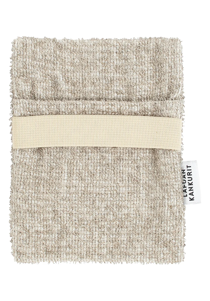 [SKU_LK72519] Zeepwashandje scrub KIVI - zero waste - Lapuan Kankurit (White-linen)