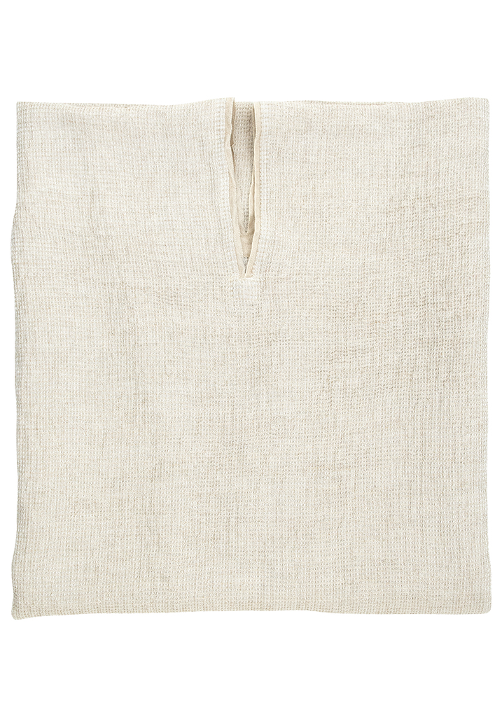 [SKU_LK73509] Poncho TERVA in 100% gewassen linnen-tencel-katoen - Lapuan Kankurit (Wit-linnen)