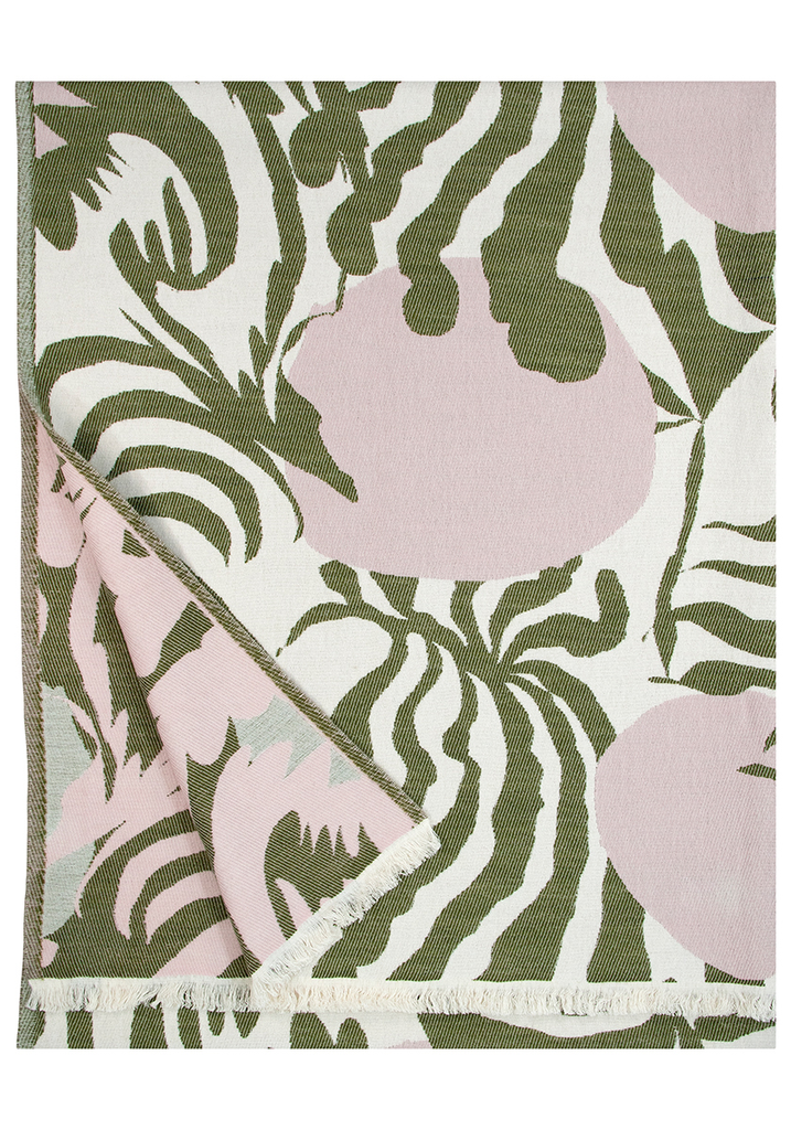 [SKU_LK101848] Deken KUUTAMO 135x180cm in katoen-merino- Lapuan Kankurit (Beige-kaneel)