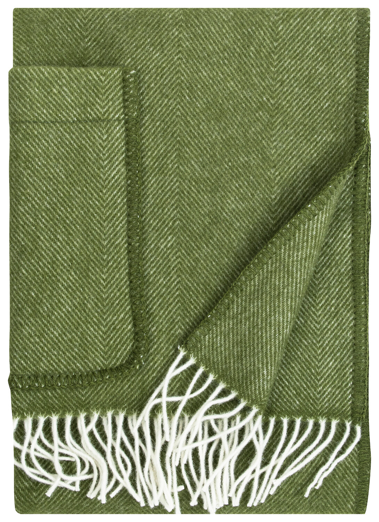[SKU_LK102834] Pocket shawl ARVO 60x180cm in 100% Fins wool- Lapuan Kankurit (White-olive)