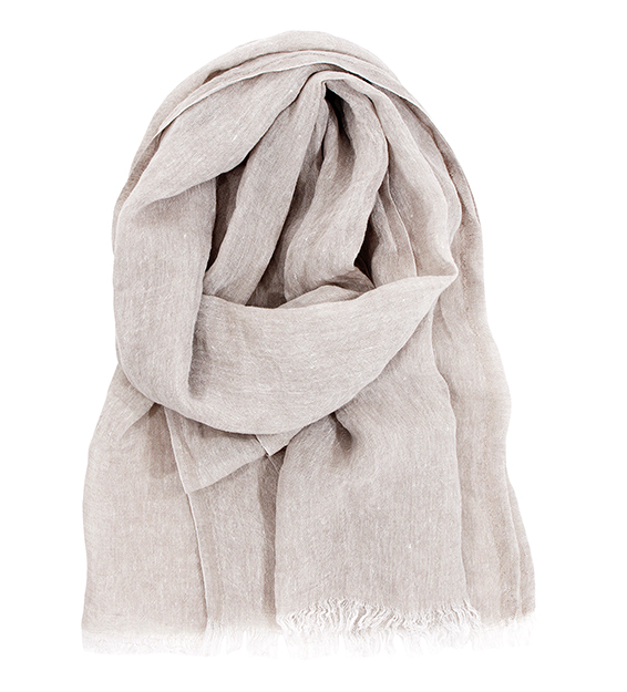 Scarf HALAUS with fringes in 100% linen - Lapuan Kankurit