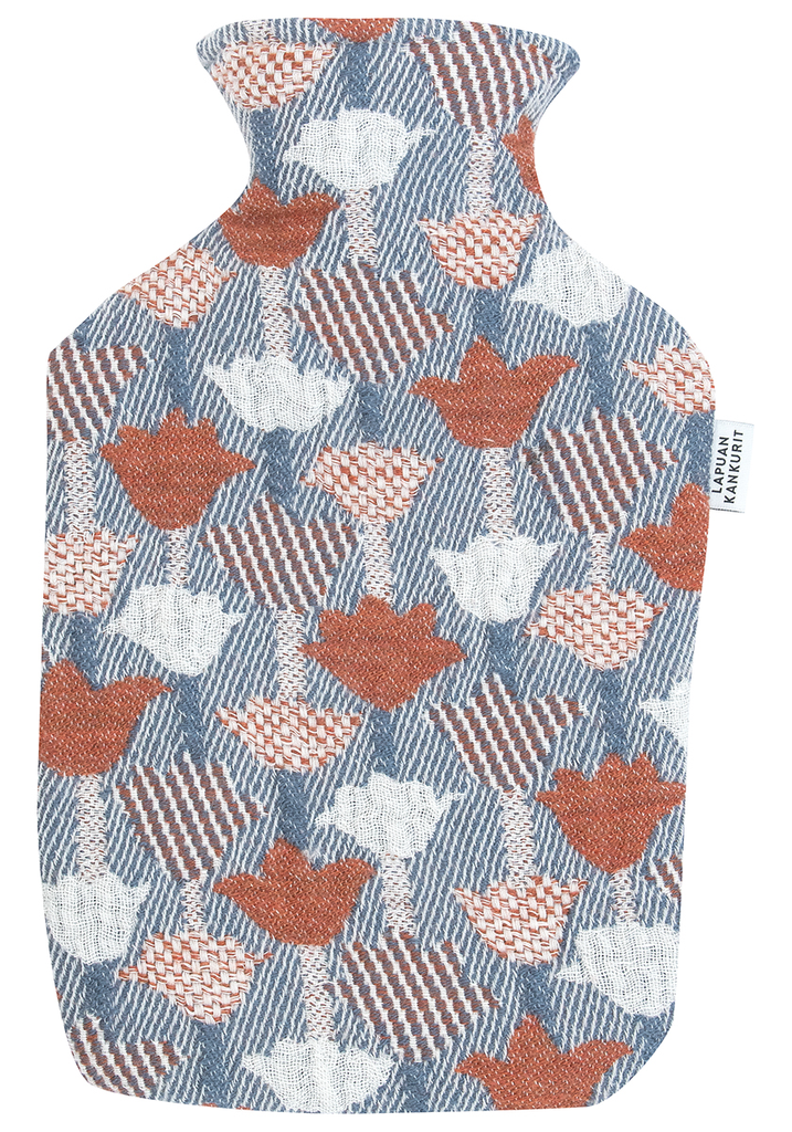 [SKU_LK30871] Hot water bottle TULPPAANI in wool-linen - Lapuan Kankurit (Cinnamon-blue)