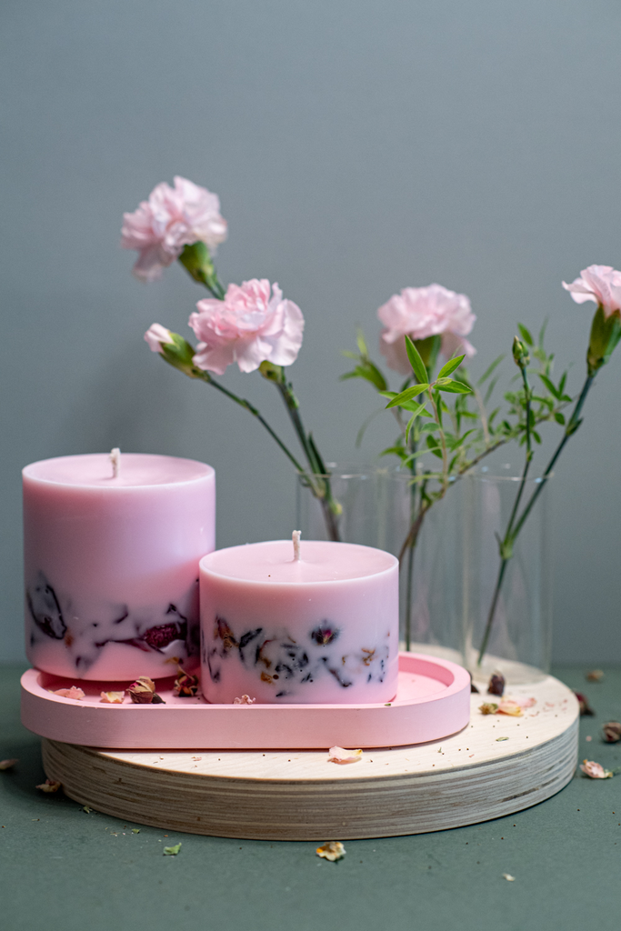 [SKU_TLS0020] Candle with Peony scent -TL (S)
