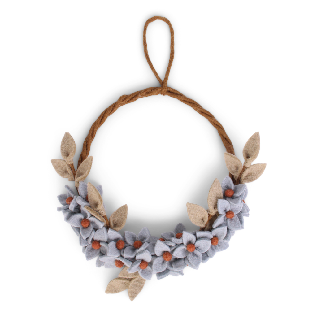 [SKU_GS10244] Bloemenkrans Dusty Blue - G&S