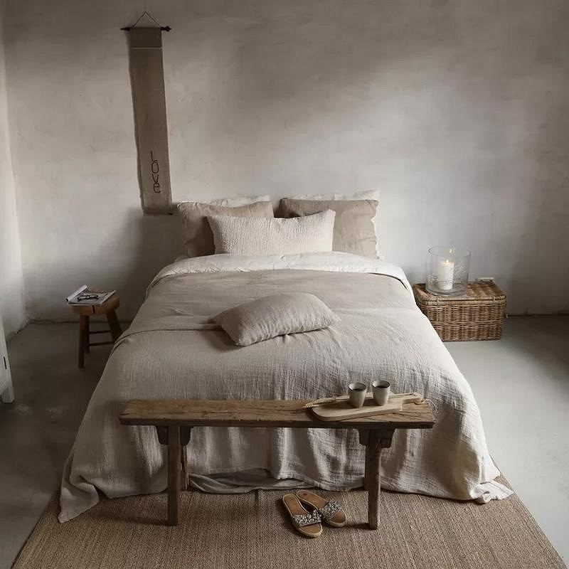 Duvet cover ELOISE 100% linen - op 180g bottom 168g m2