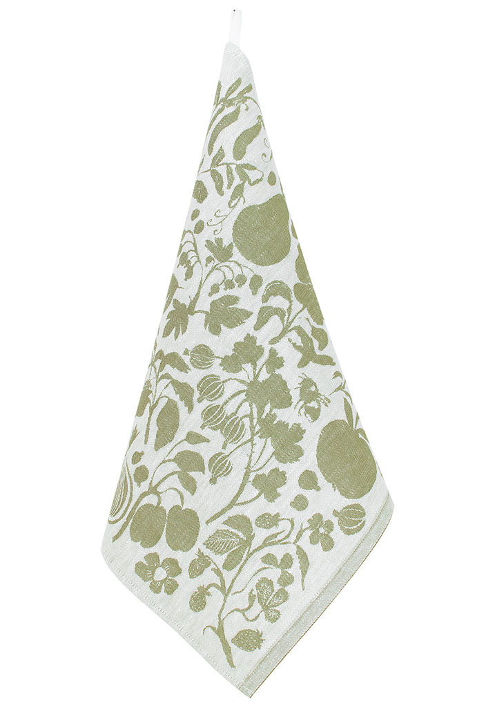 [SKU_LK35747] Torchon/Serviette PUUTARHA 46x46cm en lin-coton - Lapuan Kankurit (Blanc-olive)