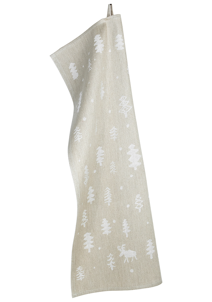 [SKU_LK20517] Tea towel PORO 46x70cm in linen-cotton - Lapuan Kankurit (Linen-white)