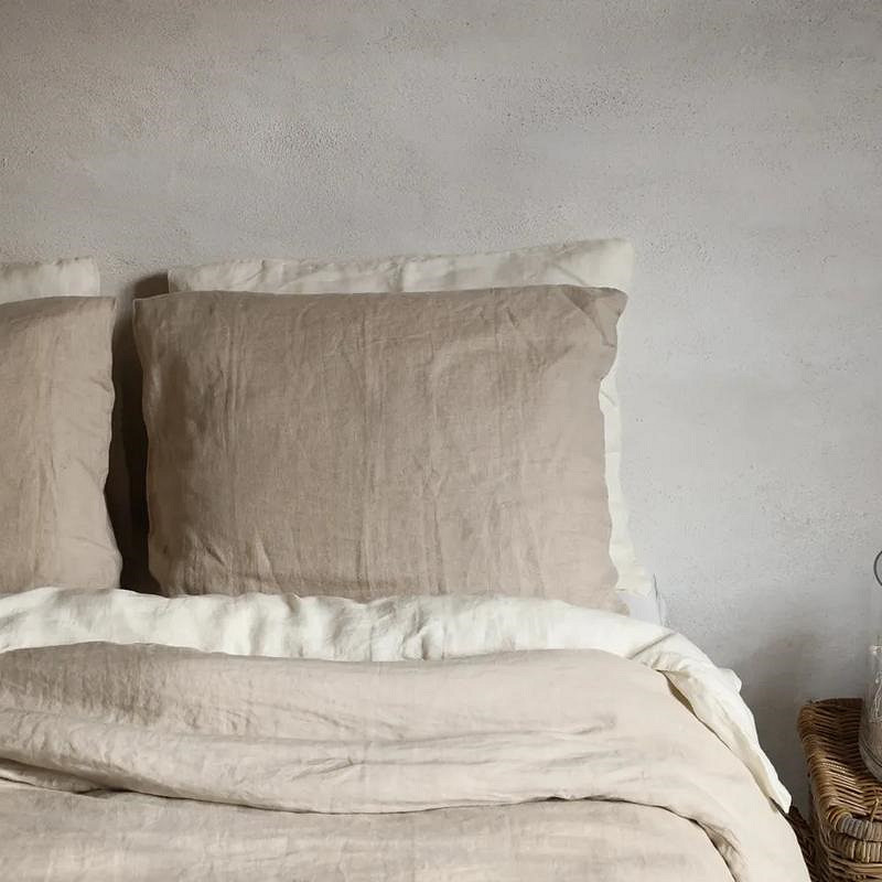 [SKU_PL ELOISE 65x65_NAT] Pillowcase ELOISE 100% linen - top 180g bottom 168g m2 (Natural)