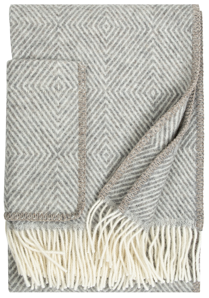 [SKU_LK102451] Pocket shawl MARIA 60x180cm in 100% wool - Lapuan Kankurit (Grey-white)