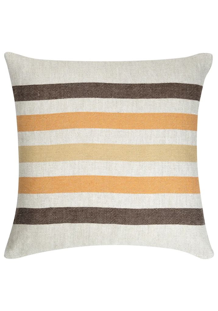 Housse de coussin VIRTA 48x48cm en 100% lin lavé - Lapuan Kankurit (Linen-brown-rust)