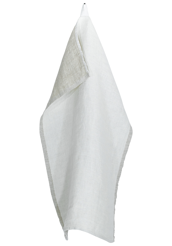 [SKU_LK17717] Handdoek DUO 48x70cm in 100% gewassen linnen- Lapuan Kankurit (White-linen)
