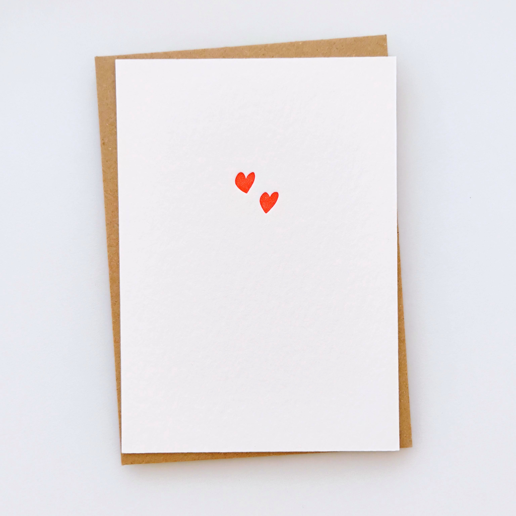 Card - Two Hearts - Presspapier