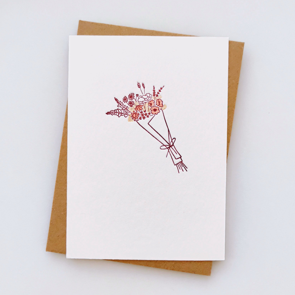 Card - Flowers - Presspapier