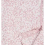 [SKU_LK30633] Tablecloth/Throw NIITTY in 100% washed linen- Lapuan Kankurit (White-rose, 150x260cm)