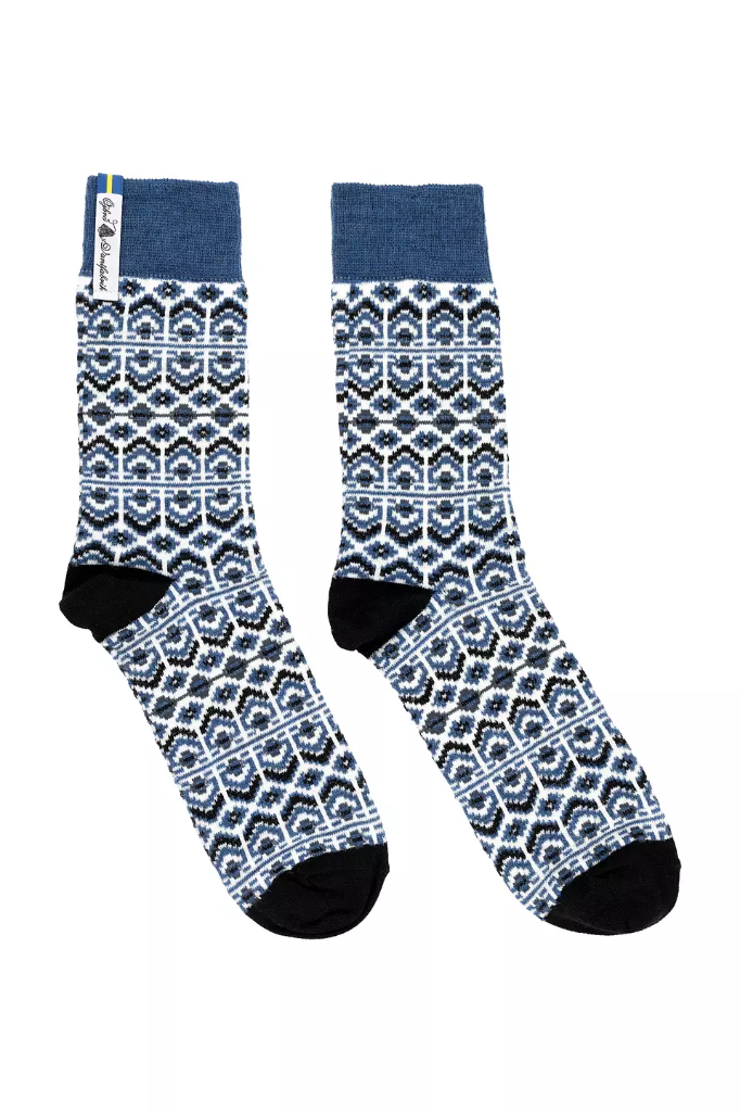 Merinosocks DALARNA BLÄ KURBITS - Öjbro