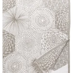 Tablecloth/Throw RUUT 140x240cm with fringes in 100% washed linen- Lapuan Kankurit