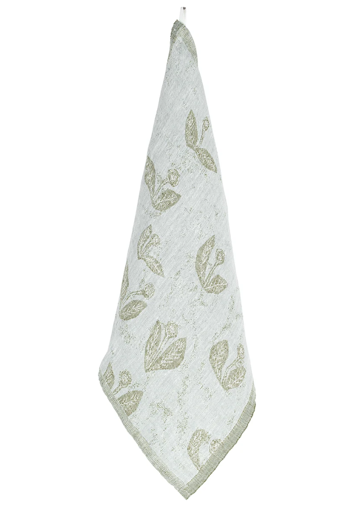 [SKU_LK68649] Handdoek/servet KESÄKUKKA 46x46cm in 100% gewassen linnen- Lapuan Kankurit (Jade-olijf)