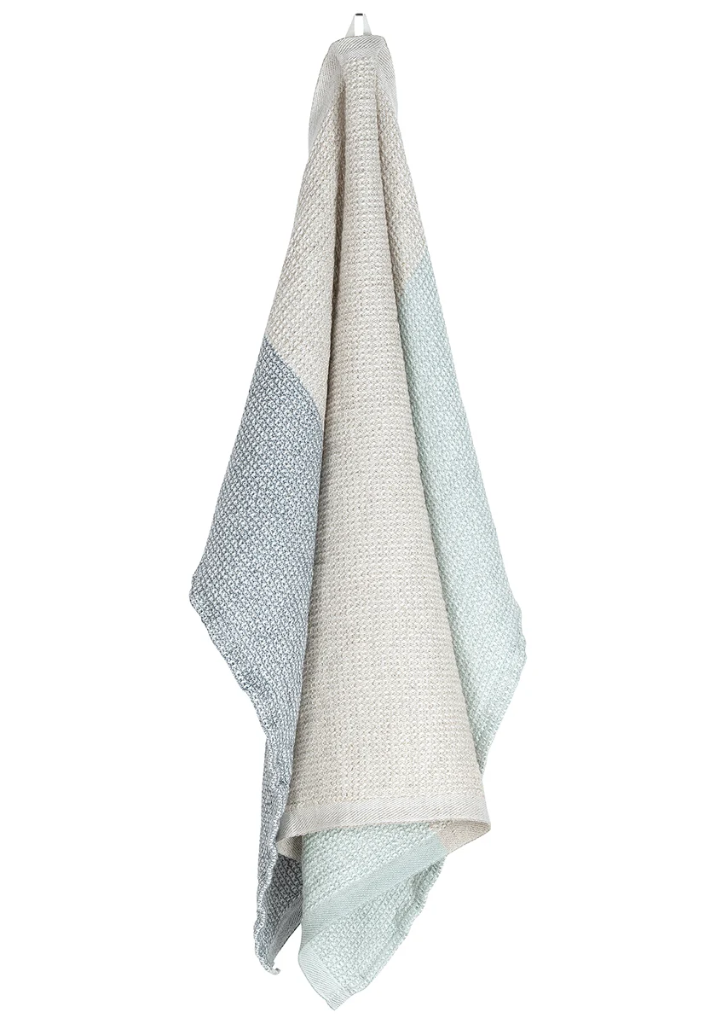 [SKU_LK73801] Badlinnen TERVA multi pastel in 100% gewassen linnen-tencel-katoen- Lapuan Kankurit (48x70cm, multi-grijs-jade)